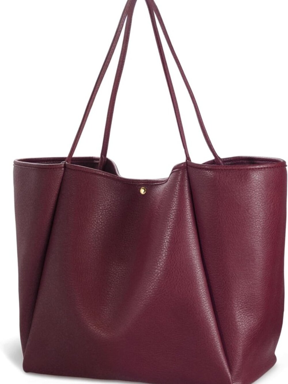 Oversized Faux Leather Tote Bag for Women | Stylish Weekender & Shopper Purse